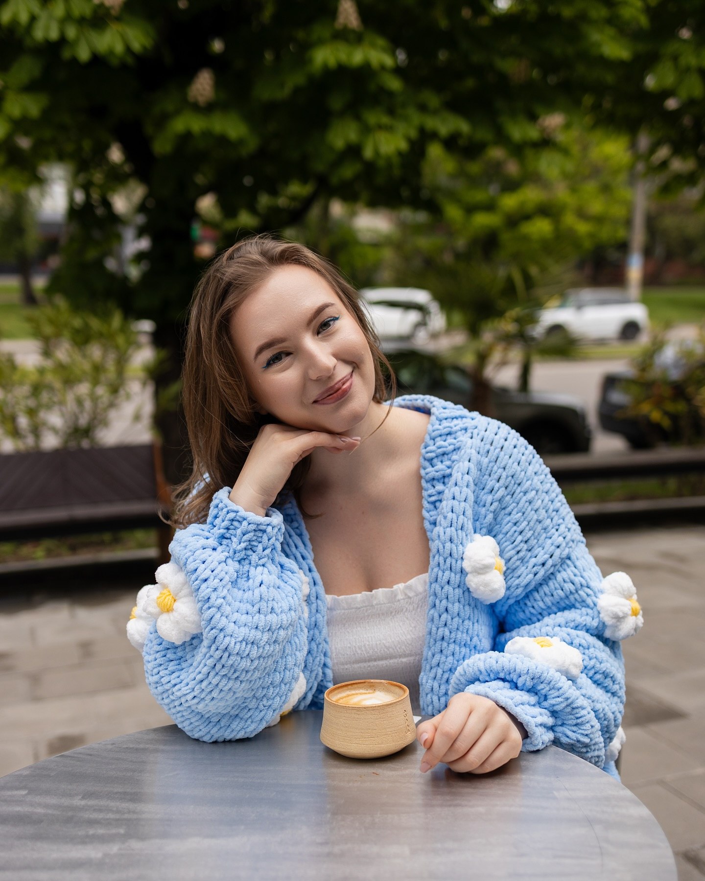Anny smiling