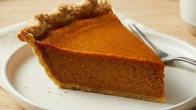 Close-up of The Ultimate Brown Butter & Bourbon Sweet Potato Pie served and ready to eat